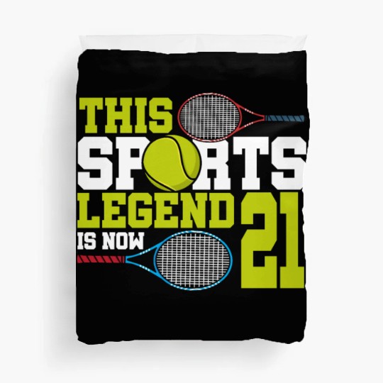 This Sports Legend Is Now 21, Tennis 21st Birthday Duvet Covers