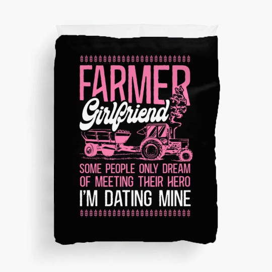 Farming Farmer Girl Tractor Farmer Duvet Covers