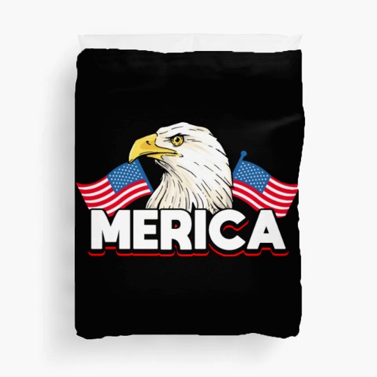 Merica Bald Eagle US Flag Independence Duvet Covers