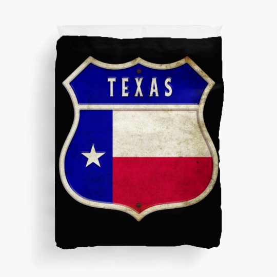 Texas coat of arms flag design Duvet Covers
