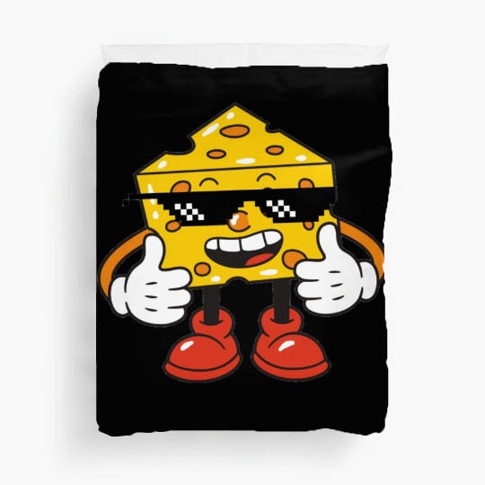thug life cheese Duvet Covers