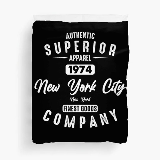 New York City Born In 1974 Vintage Birthday Duvet Covers