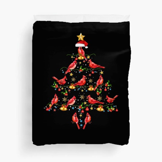 Cardinal Bird Ornament Decoration Christmas Tree Duvet Covers