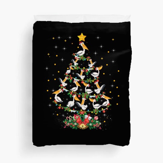 Pelican Lover Xmas Gift Matching Pelican Christmas Duvet Covers