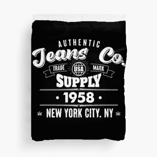 New York City Born In 1958 Vintage Birthday Duvet Covers