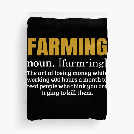 Funny Farming For A Farmer Farm Owner Duvet Covers