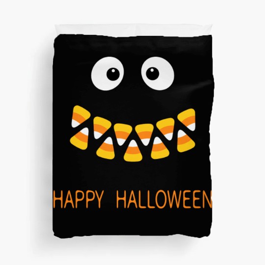Cute Candy Corn Face For Halloween Costume Duvet Covers