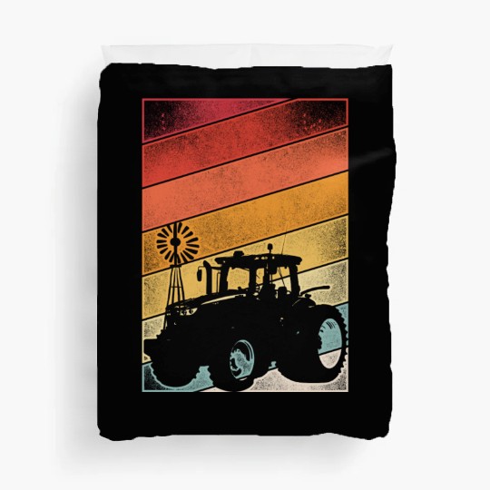 Farming Farmer Retro Tractor Duvet Covers