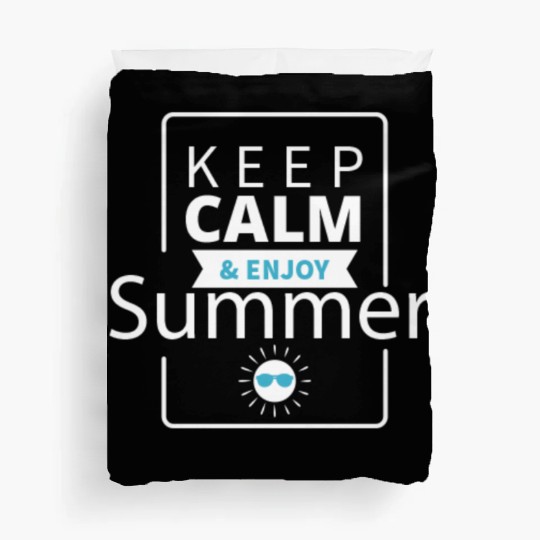 Keep Calm & Enjoy Summer Duvet Covers