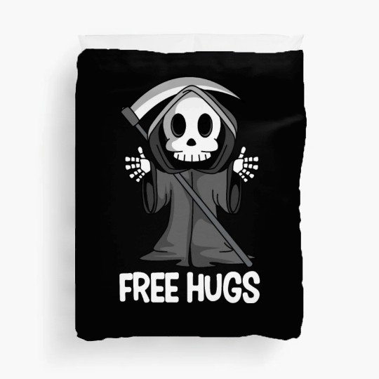 Free Hugs Grim Reaper Spooky Halloween Duvet Covers