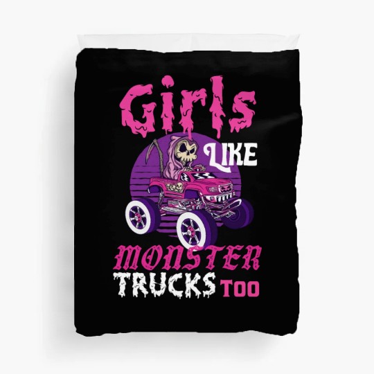 Girls Like Monster Trucks Grim Reaper Halloween Duvet Covers