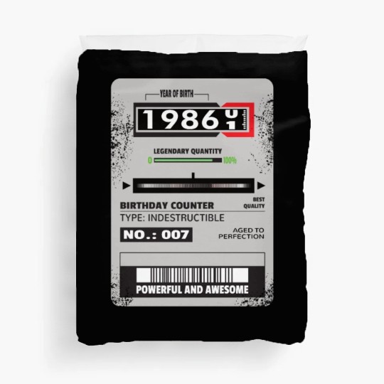 electricity meter birthday 1986 electrician gift Duvet Covers