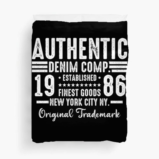 New York City Born In 1986 Vintage Birthday Duvet Covers