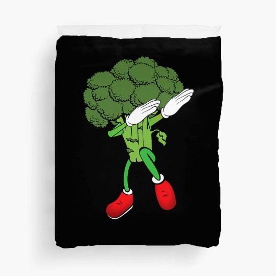 Cute Funny Dancing Broccoli Veggie Lover Duvet Covers