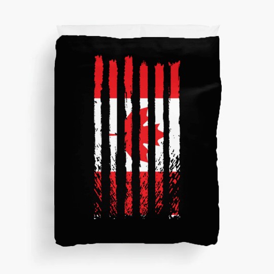 Viva Canada flag love proud canadian people design Duvet Covers