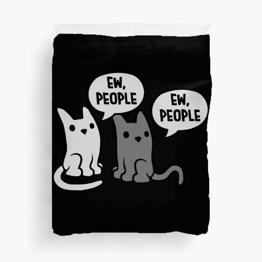 pet cats ew people Duvet Covers