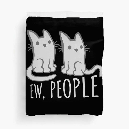 comic cats ew people Duvet Covers