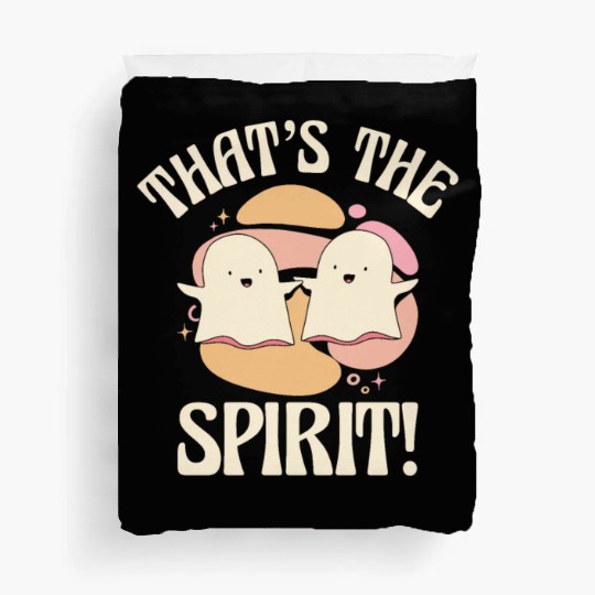 Ghost Spirit Hilarious Cute Friends Pun Duvet Covers