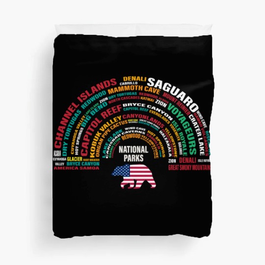 US National Parks, National Park, Denali, Redwood Duvet Covers