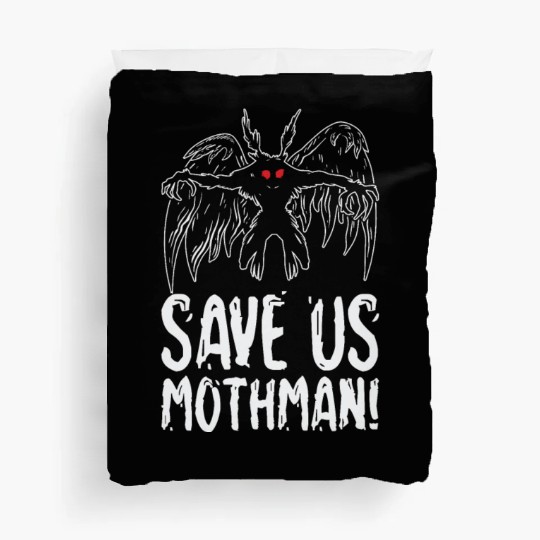 Halloween Mothman Mythical Line Art Beast Monster Duvet Covers