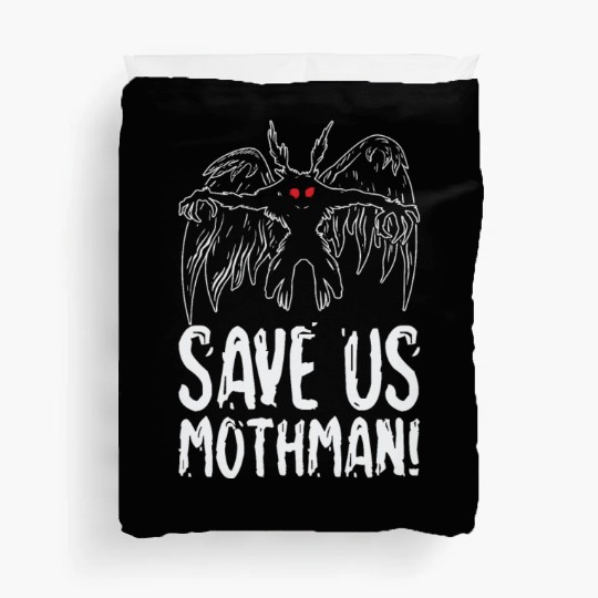Halloween Mothman Mythical Line Art Beast Monster Duvet Covers