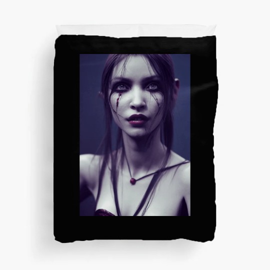 Female vampire Duvet Covers