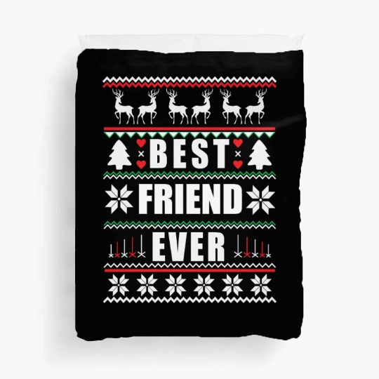 Funny Ugly Christmas Best Friend Ever Duvet Covers
