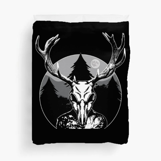 Folk Creature Moon Wendigo Halloween Cryptid Duvet Covers