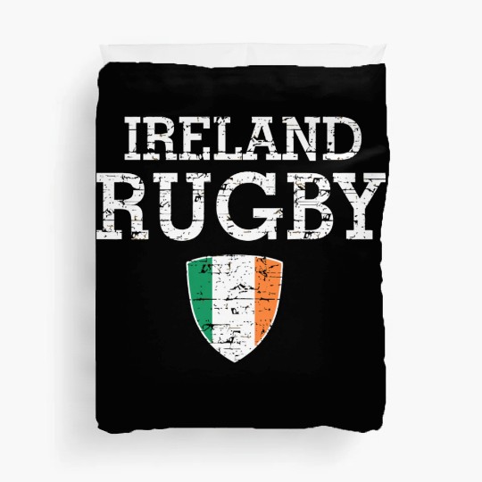 Irish Flag Rugby Grunge Style T Duvet Covers