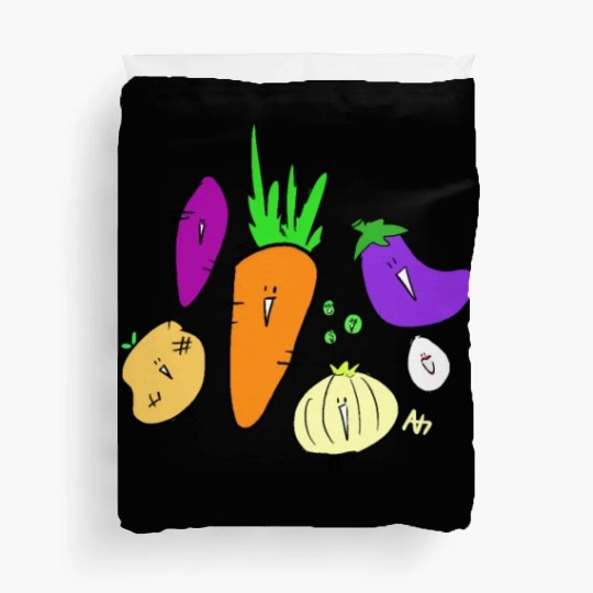 Vegetable friends Duvet Covers