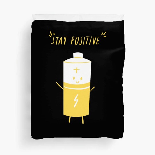 Stay positive Duvet Covers