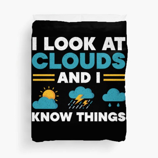 Meteorologist Meteorology Storm Weatherman Duvet Covers