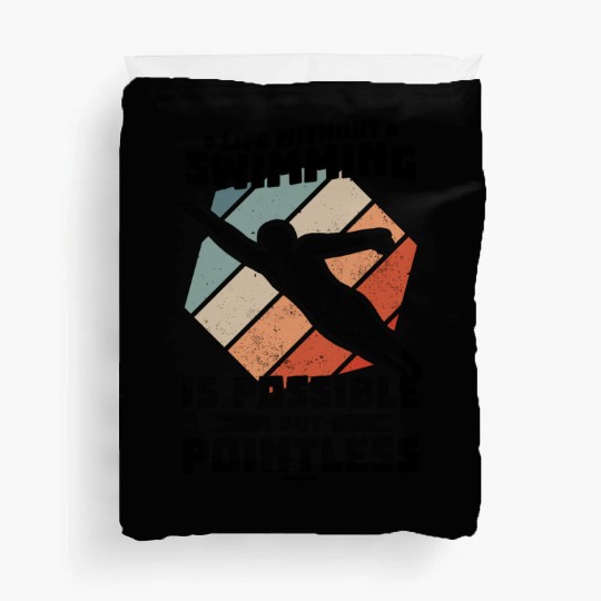 Swimming lifeguard swimming course outdoor pool gi Duvet Covers