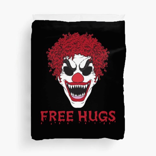Free Hugs from terrifying Clown Duvet Covers