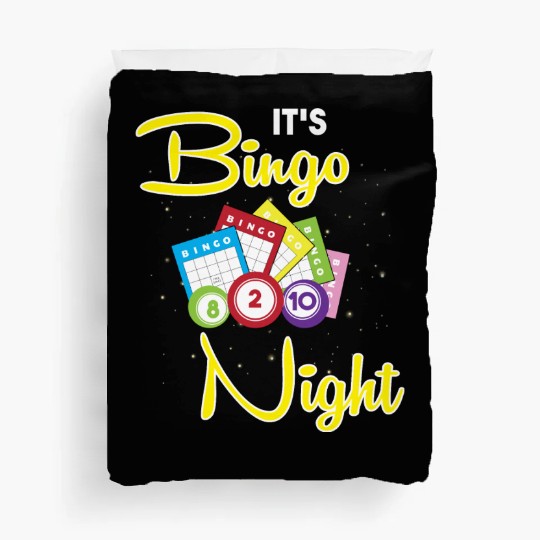 Bingo Caller Gambler Bingo Player Its Bingo Night Duvet Covers
