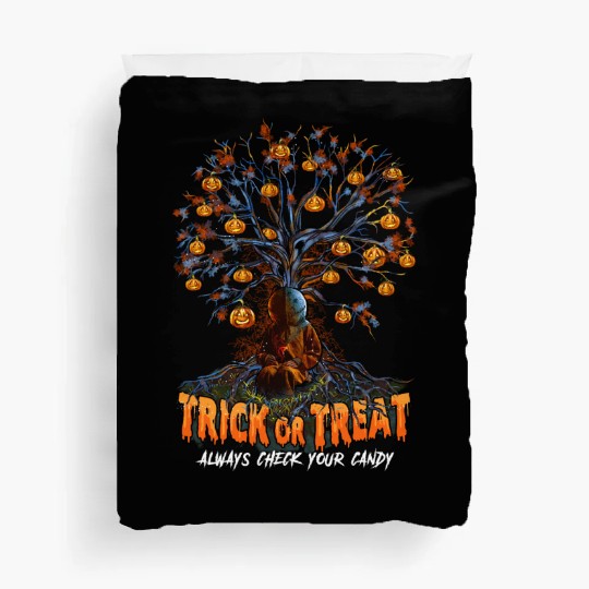 Trick or Treat, Halloween Party, Candy, Pumpkin Duvet Covers