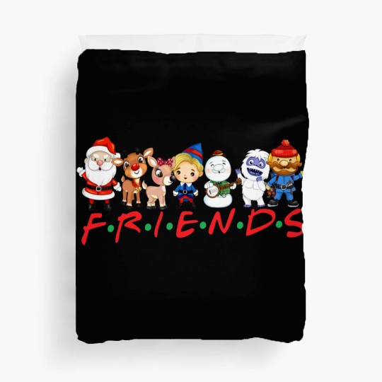 Christmas Friends Santa Rudolph Snowman Family Duvet Covers