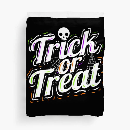 Trick Or Treat Spiderweb Halloween Duvet Covers