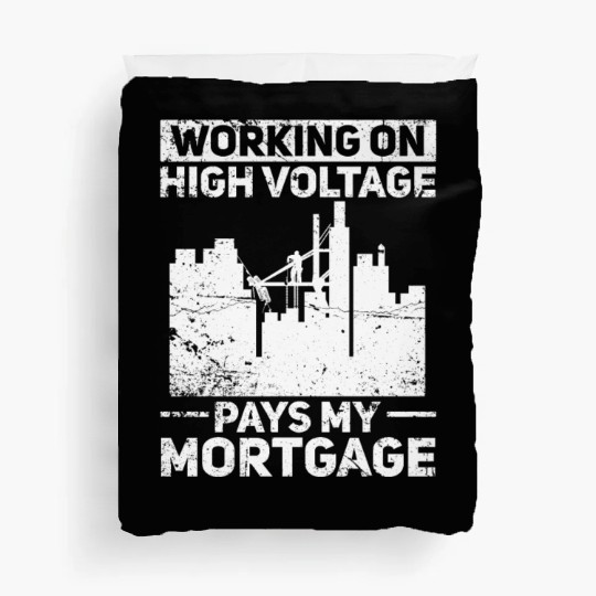 Electrician Construction Electrician Duvet Covers