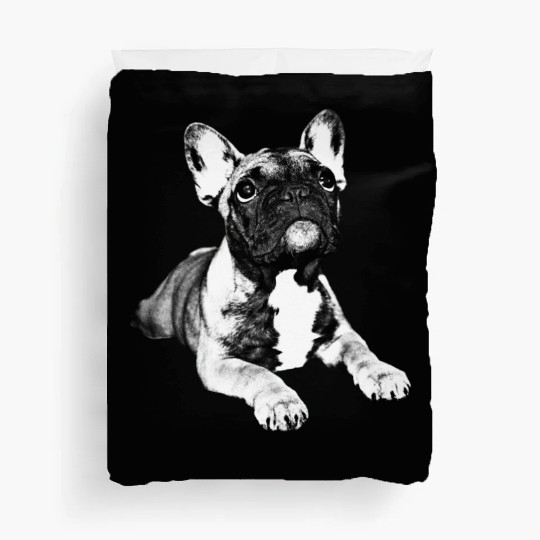 french bulldog puppy Duvet Covers