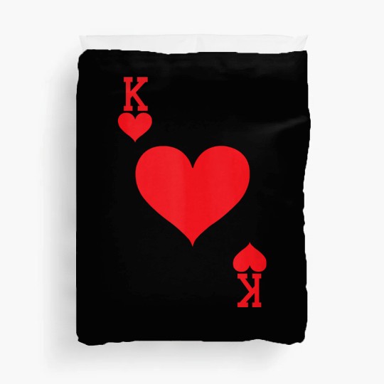 King of Hearts Playing Card Halloween Costume Tank Duvet Covers