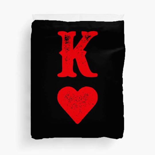 King Of Hearts Playing Cards Couples Halloween Cos Duvet Covers