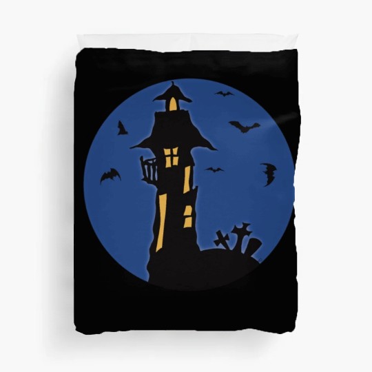 Halloween Haunted House Duvet Covers