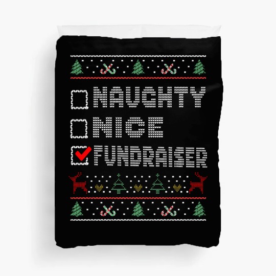 Naughty Nice Fundraiser, Matching Christmas Group Duvet Covers