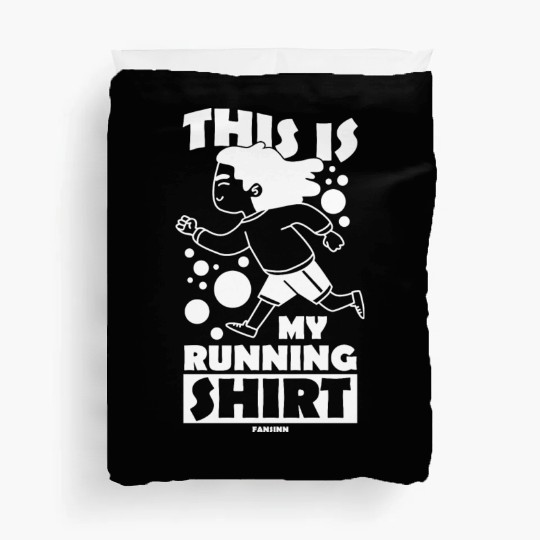 Run jogging sport race training gift Duvet Covers