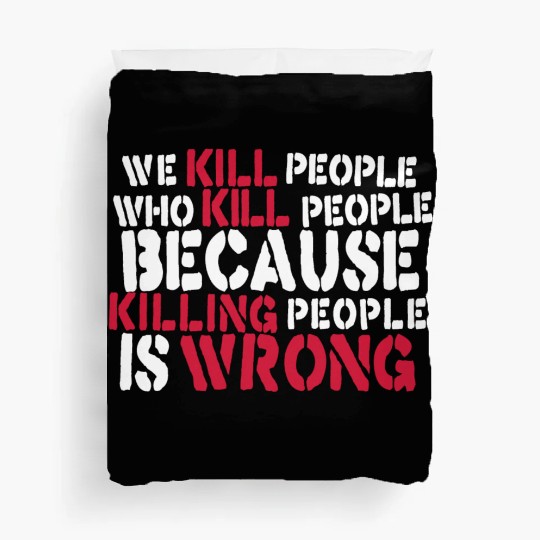 Anti War Saying - Ukraine Russia Peace Duvet Covers