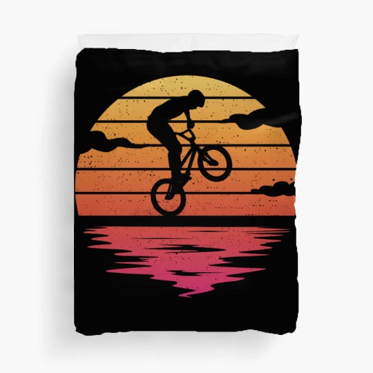 BMX Bike Tricks Graphic Bicycle Riders Cycling BMX Duvet Covers