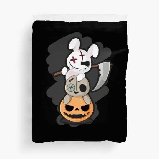 Grim Reaper Killer Bunny - Halloween Duvet Covers