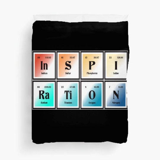 Inspiration | Periodic Table of Elements Duvet Covers
