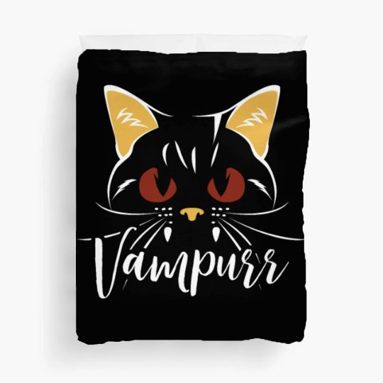 Vampurr Vampire Trick Or Treating Cat Halloween Duvet Covers